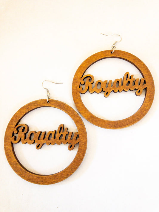 Royalty Wooden Earrings