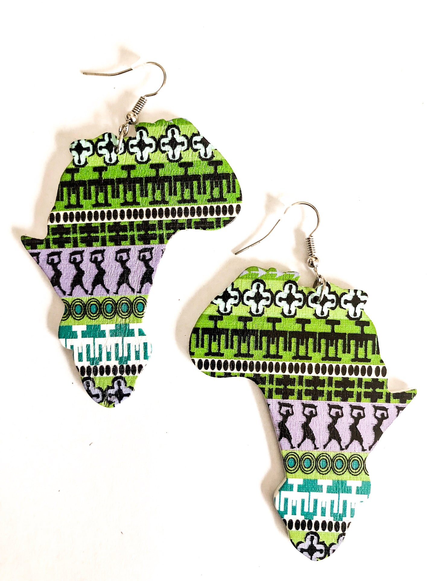 Pride Land Map Of Africa Earrings