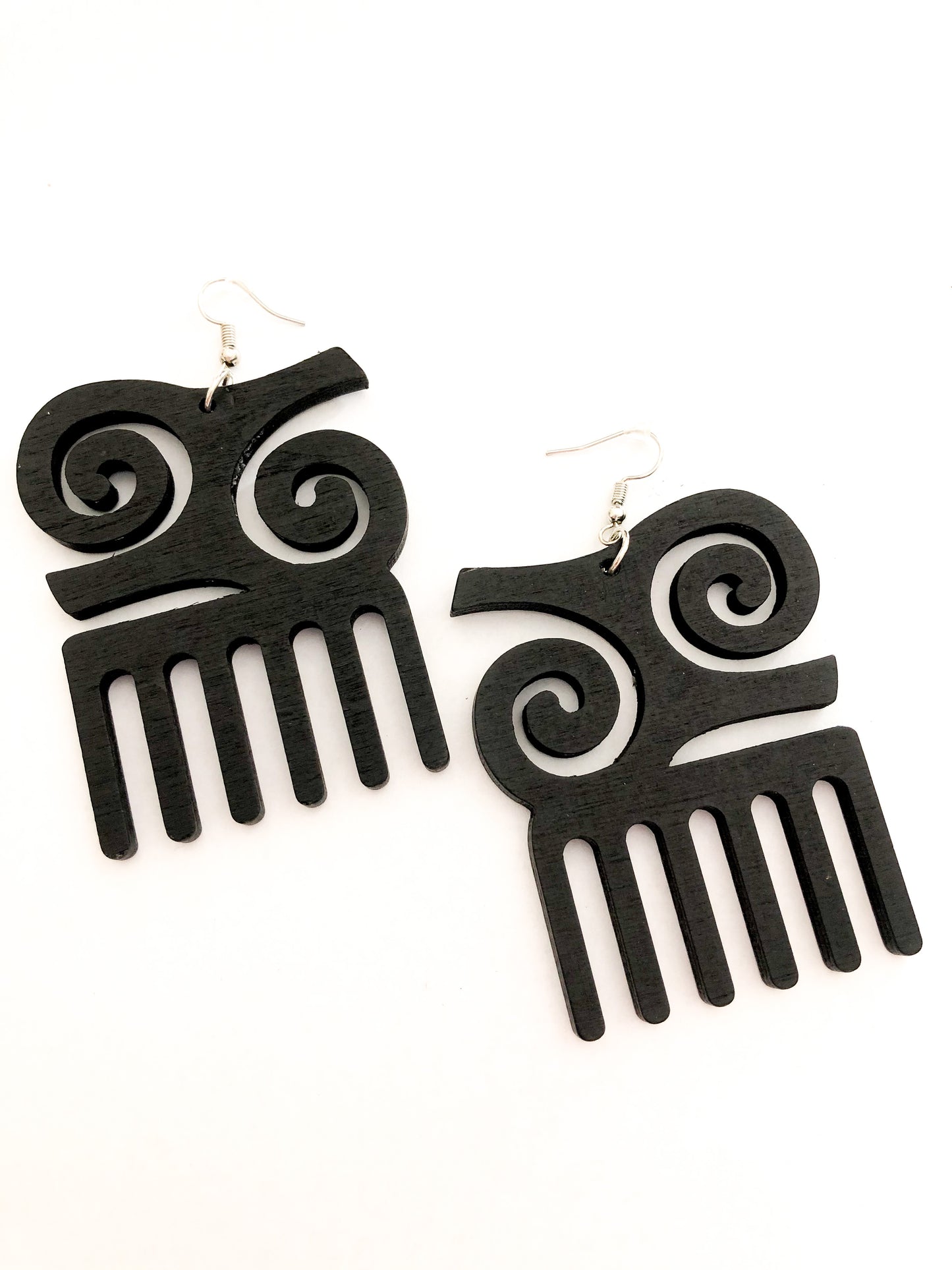 Adinkra Wooden Earrings