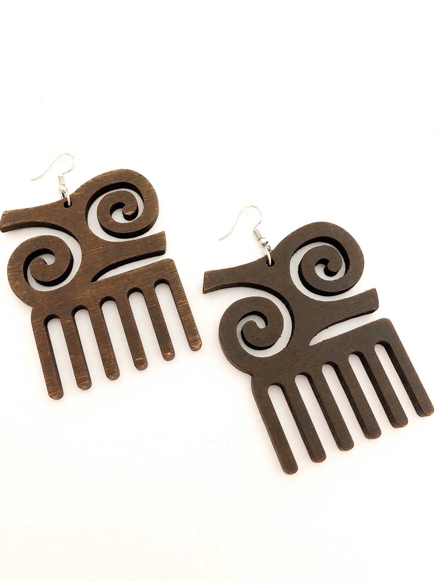 Adinkra Wooden Earrings