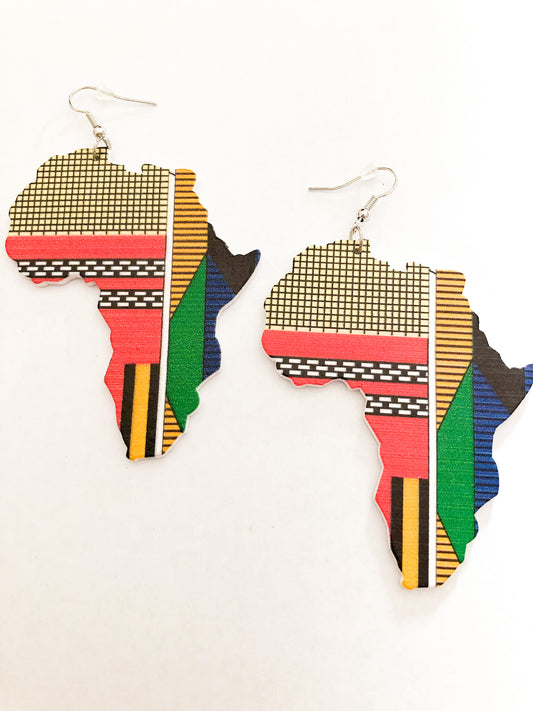 Legacy Map Of Africa Earrings