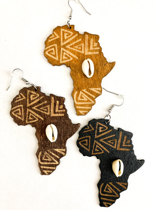 Sovereignty Map Of Africa Earrings