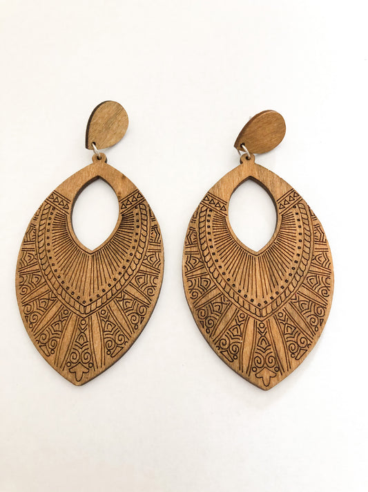 Heiress Wooden Earrings