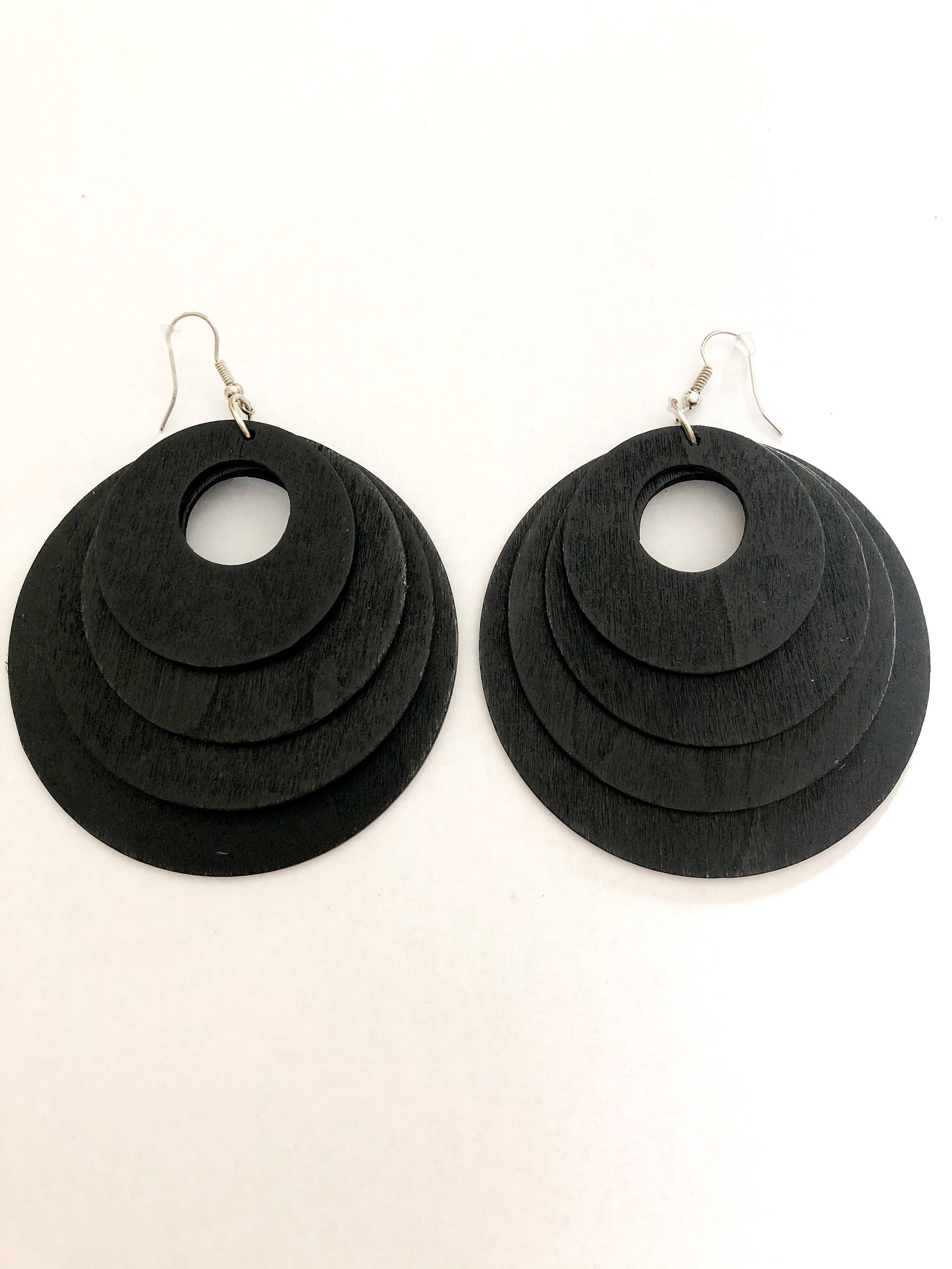 Perfect Circles Wooden Earrings