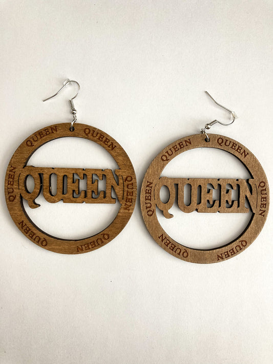 Queen Already Wooden Earrings